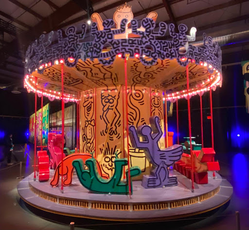 Keith Haring's painted carousel at Luna Luna